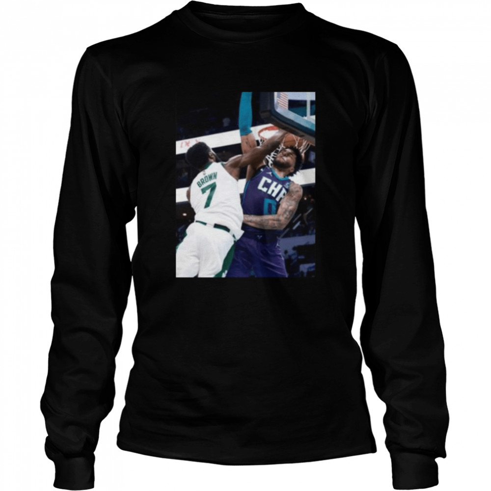 Jaylen Brown Throws It Down Long Sleeved T-shirt