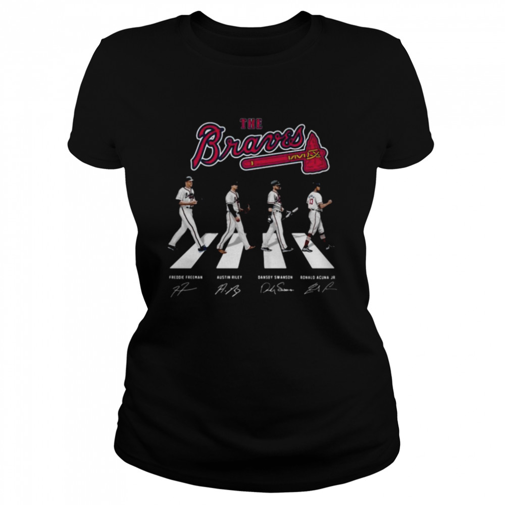 The Atlanta Braves Abbey Road Signatures Classic Women's T-shirt