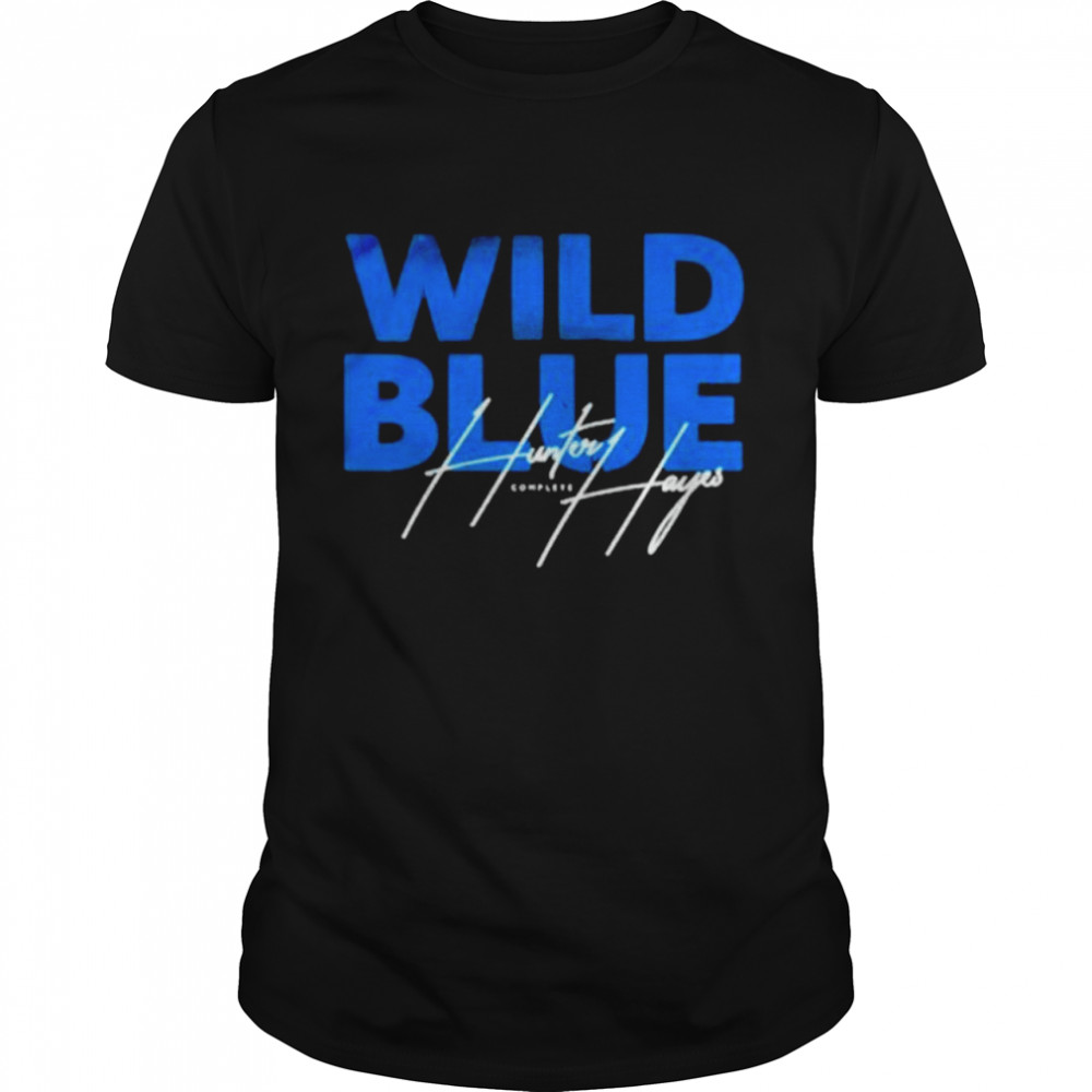 Hunter Hayes Wild Blue Signed Shirt