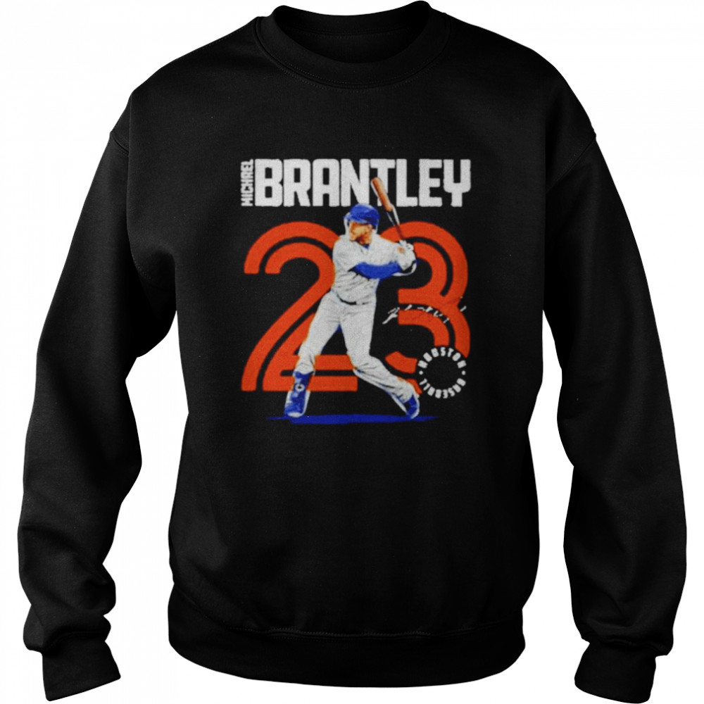 Michael Brantley 23 Inline Houston Astros Signature  Unisex Sweatshirt
