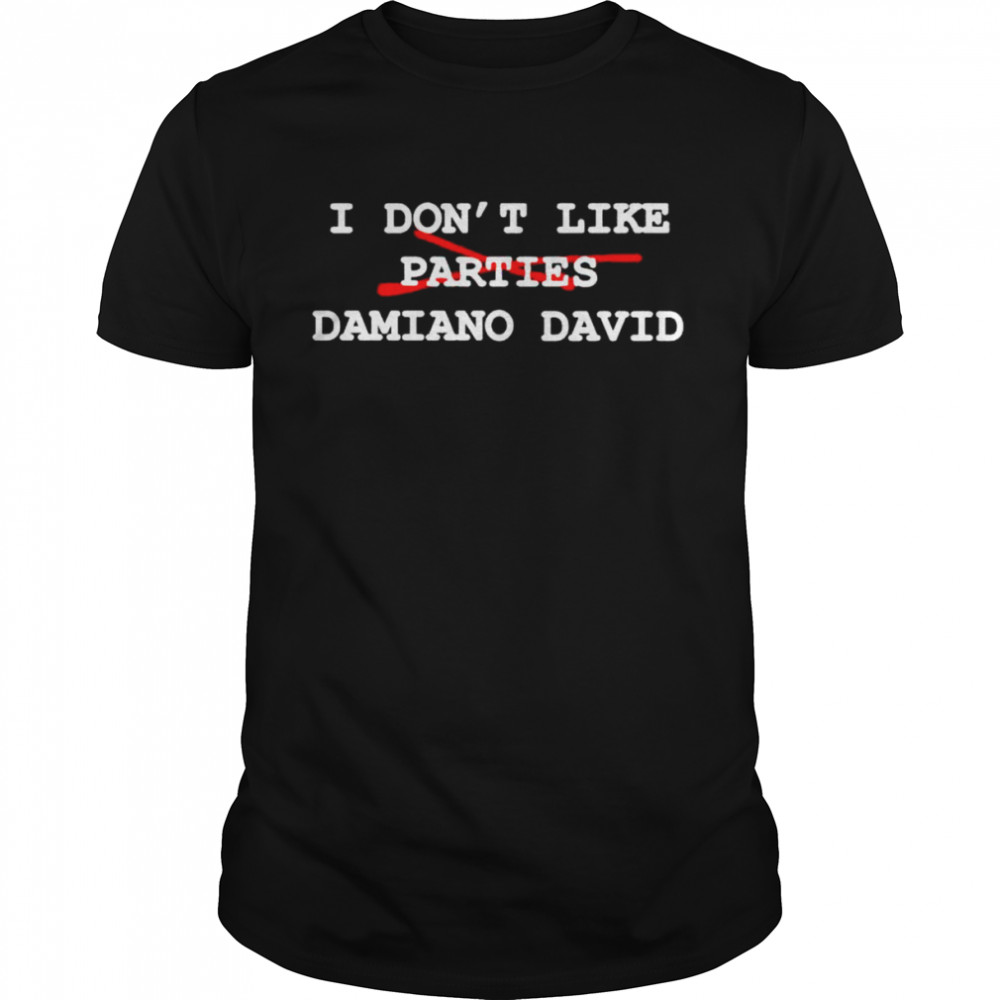 I dont like parties damiano david shirt Classic Men's T-shirt