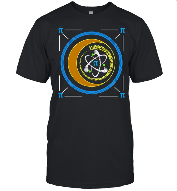 Pi Spiral Atom Number Symbol Math Nerd Shirt