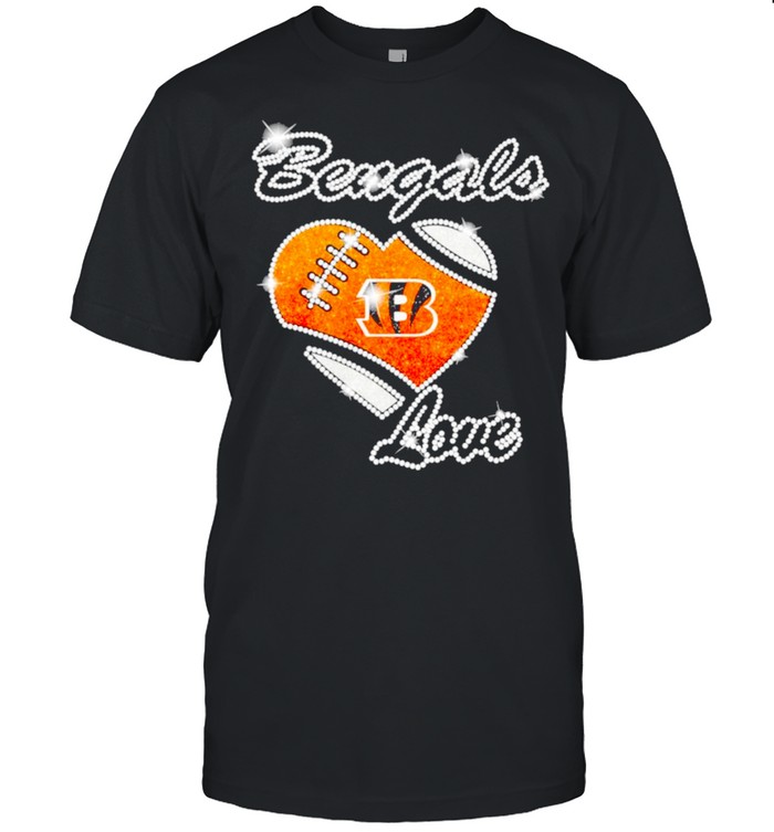 Cincinnati Bengals diamond heart shirt Classic Men's T-shirt