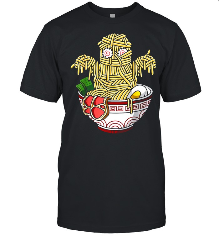 Kawaii Japanese Anime Halloween Monster Ramen Foods Classic Men's T-shirt