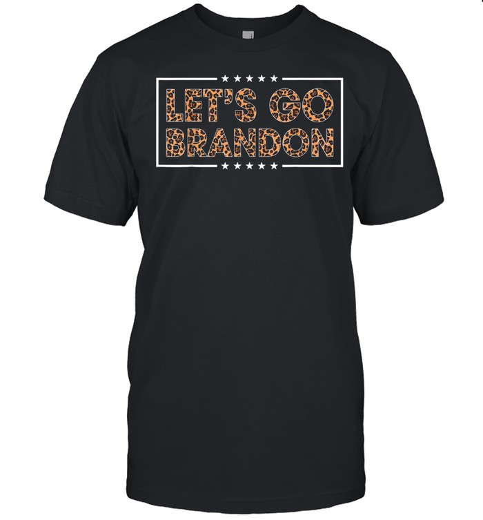 Let’s Go Brandon Conservative Leopard Print Girls Classic Men's T-shirt