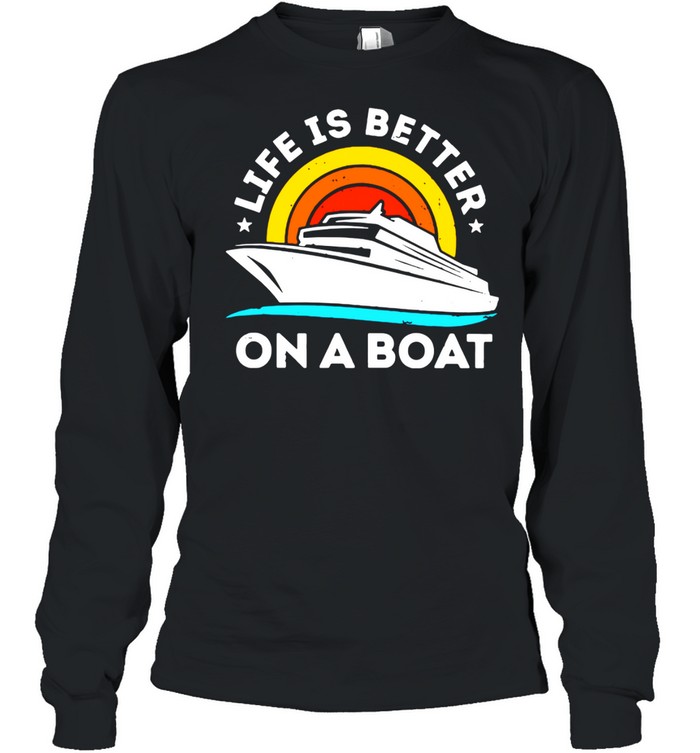 Life Is Better On The Boat Vintage Long Sleeved T-shirt