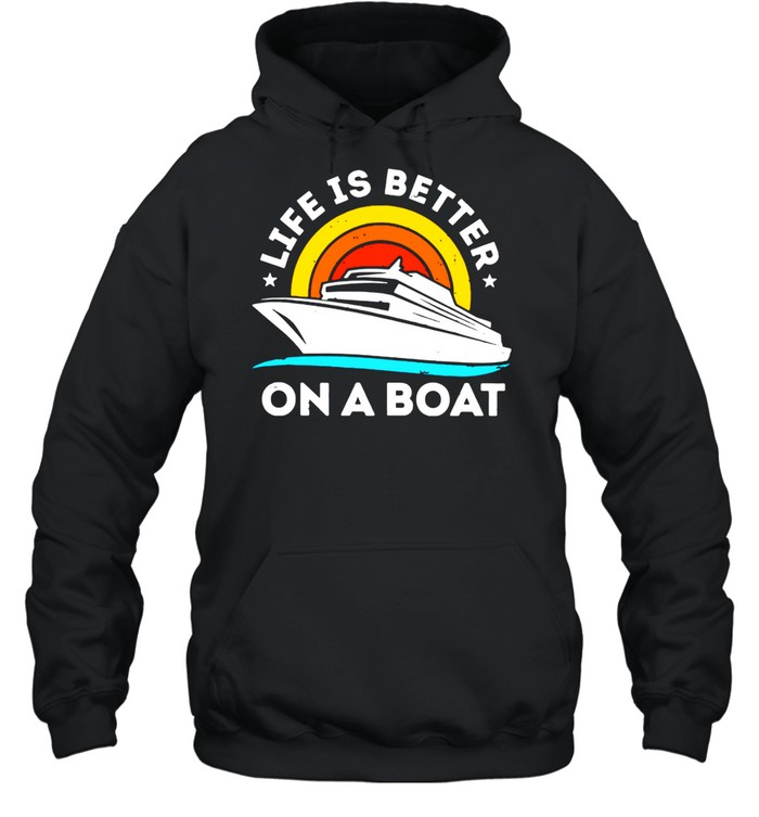 Life Is Better On The Boat Vintage Unisex Hoodie