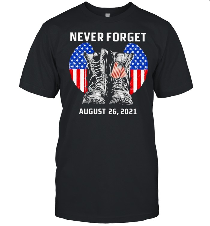 Never Forge August 26 2021 American Flag Shirts
