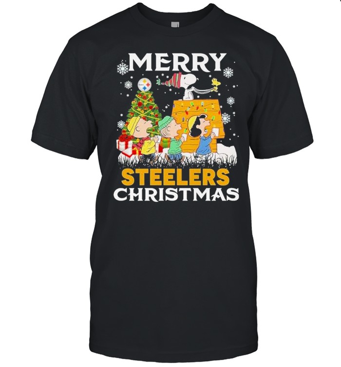 The Peanuts Snoopy And Friend Merry Steelers Christmas Shirts