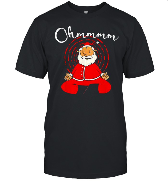 Meditating Santa Yoga Ohmmm Christmas Shirts