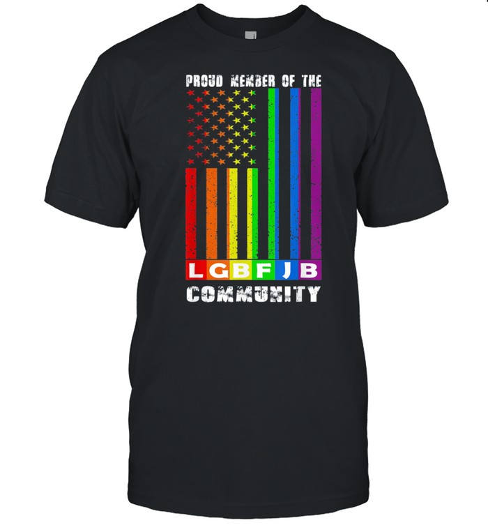 Proud Member Of The LGBFJB Community US Flag LGBFJB Vintage  Classic Men's T-shirt