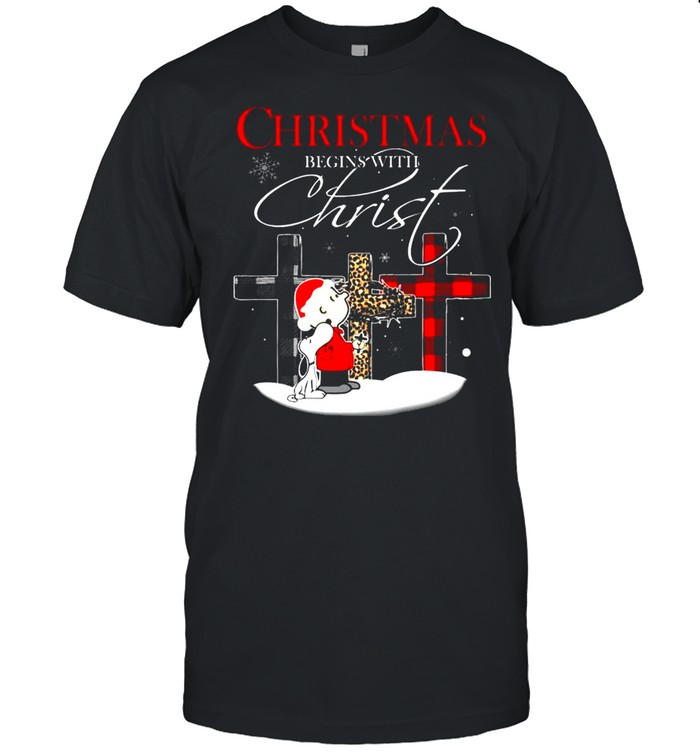Santas Charlies Browns ands Snoopys Christmass beginss withs Christs t-shirts