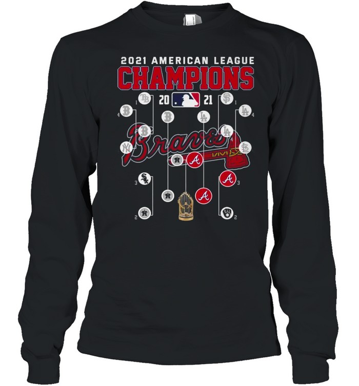 League MLB 2021 American League Atlanta Braves  Long Sleeved T-shirt