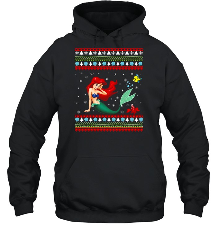 Mermaid Ugly Christmas shirt Unisex Hoodie