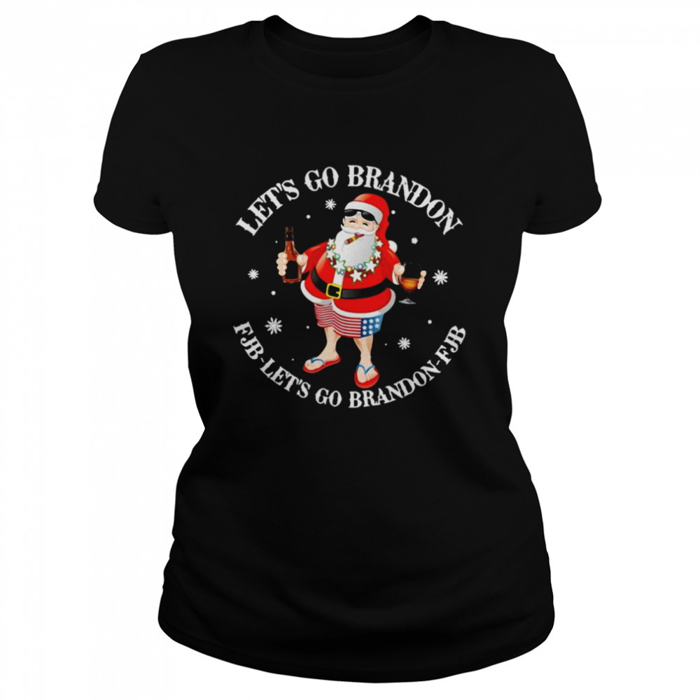 Christmas Santa Claus Let’s Go Brandon Let’s Go Brandon Fjb Sweater T-shirt Classic Women's T-shirt