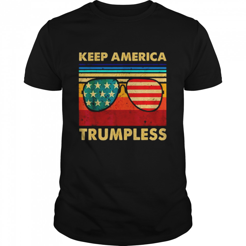 Glasses Keep America Trumpless shirt