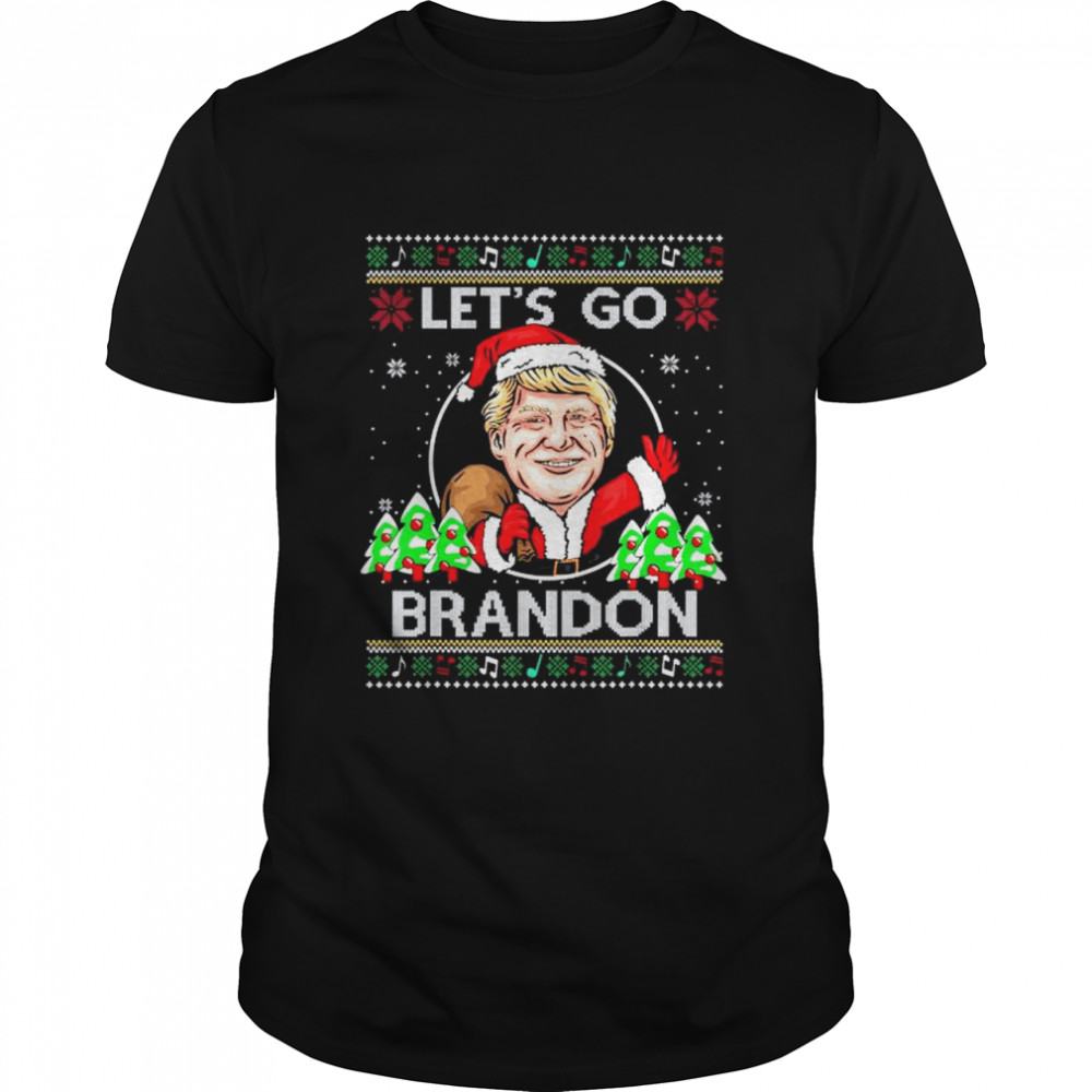 Trump Let’s Go Brandon Ugly 2021 Christmas Tree shirt Classic Men's T-shirt