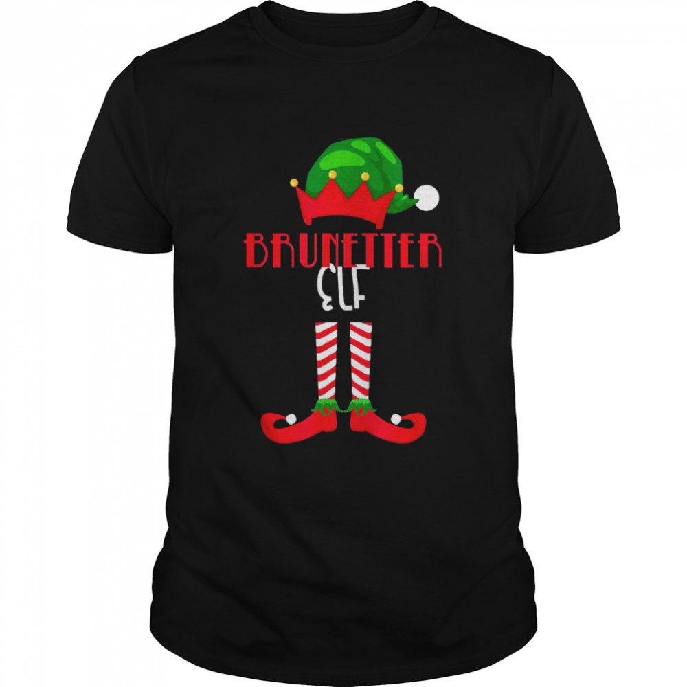 Brsünetter Elf Weihnachten Weihnachtsmann Familie Shirts