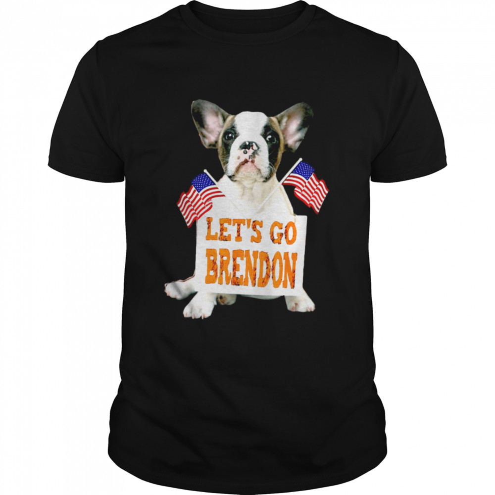 Lets’s Go Brandon Dog US Flag T-shirts