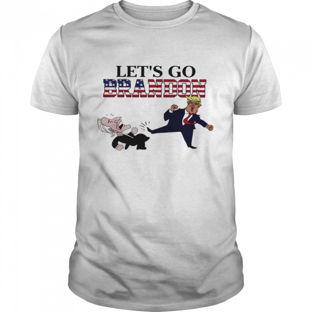 Trump kick Biden let’s go Brandon shirt Classic Men's T-shirt