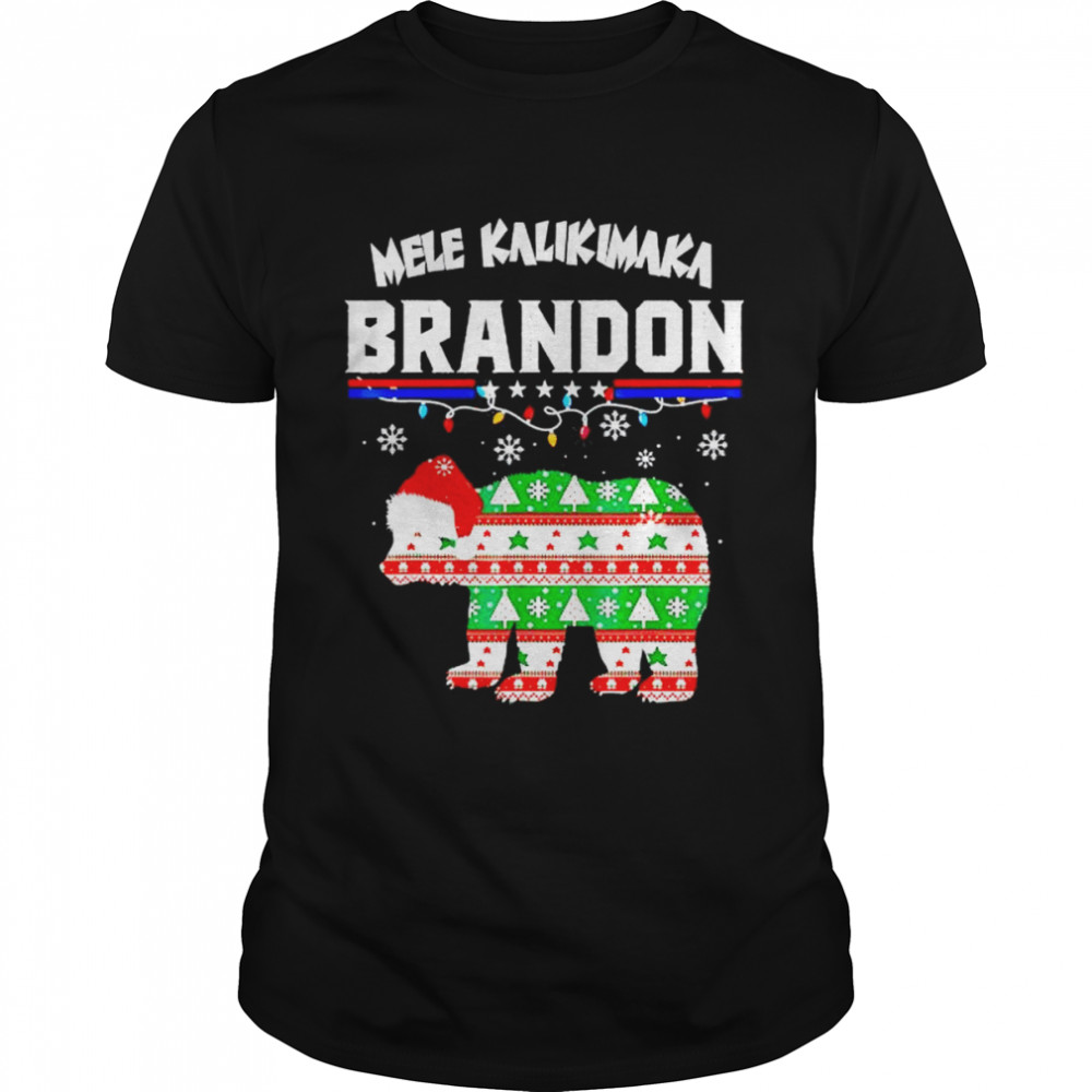 bear mele kalikimaka Brandon Christmas shirts