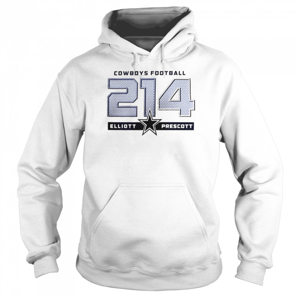 Nice dallas Cowboys Ezekiel Elliott & Dak Prescott 214 shirt Unisex Hoodie