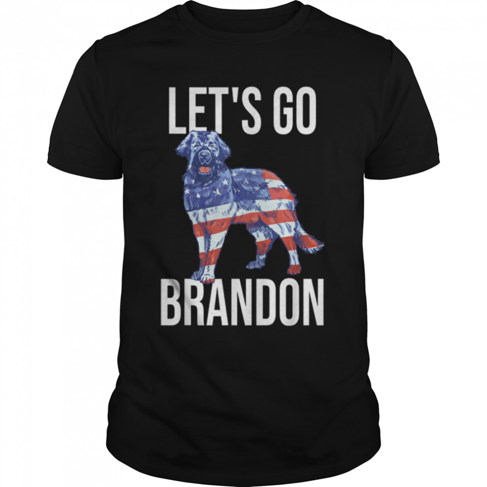 Let’s Go Brandon-Biden Conservative Anti Liberal US Flag Dog T-Shirt B09JSMX58H
