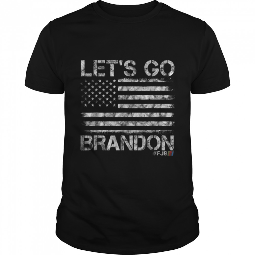 Lets's Go Brandons, Joe Biden Chants, Impeach Biden Us Flag T-Shirt B09J5FCJNFs
