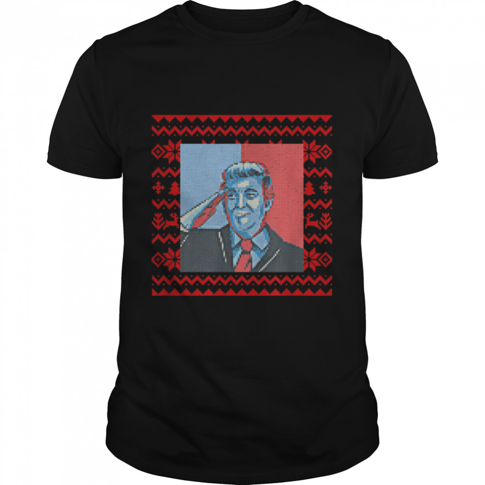 Make Christmas Great Donald Trump Pro American Anti Biden T- B09K3S8ZMN Classic Men's T-shirt