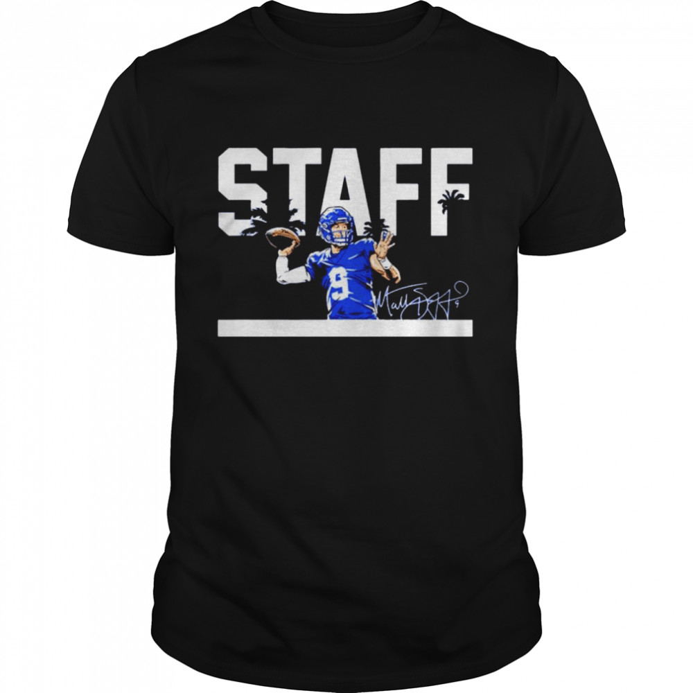 Matthew Stafford Staff signature shirts