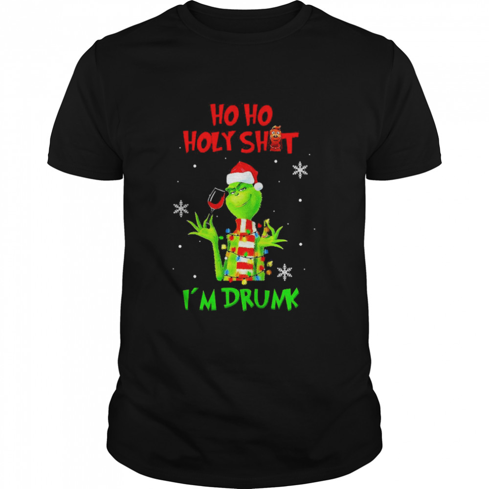 Santa Grinch Ho Ho Holy Shit I’m Drunk Sweat T-shirt Classic Men's T-shirt
