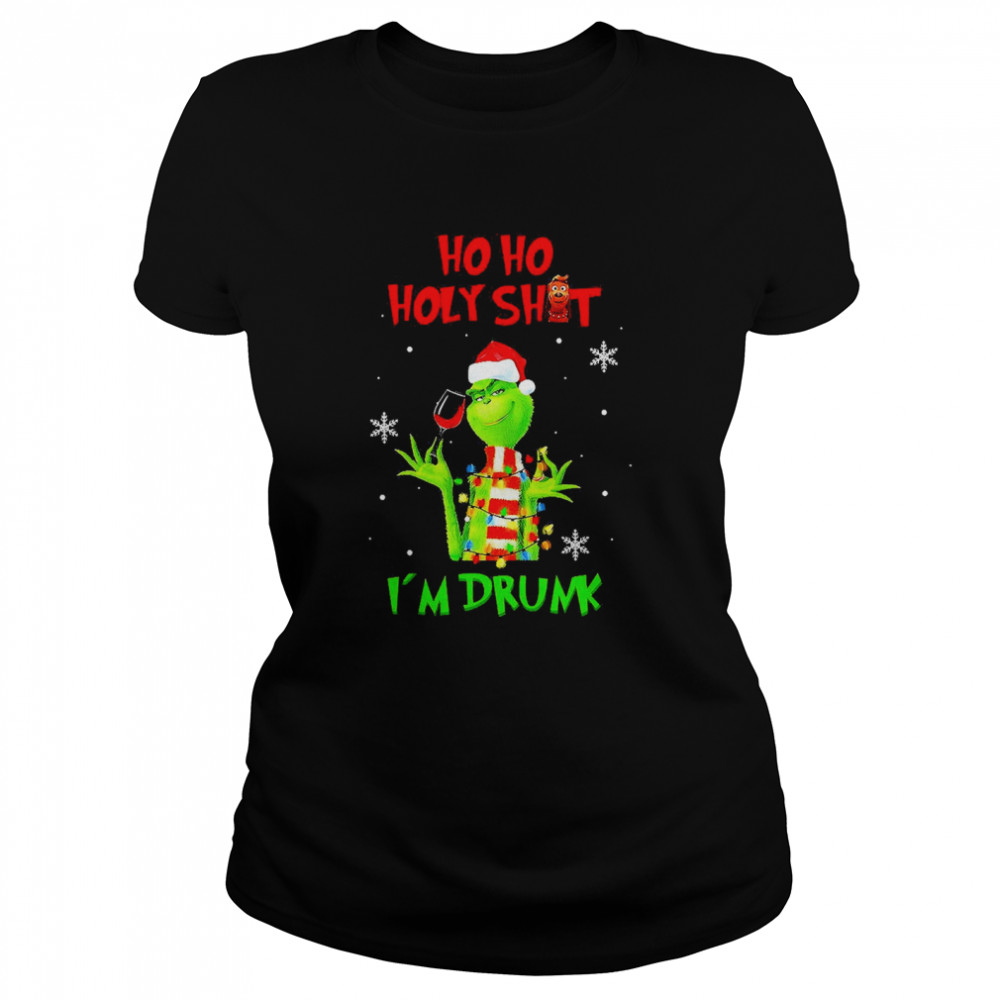 Santa Grinch Ho Ho Holy Shit I’m Drunk Sweat T-shirt Classic Women's T-shirt