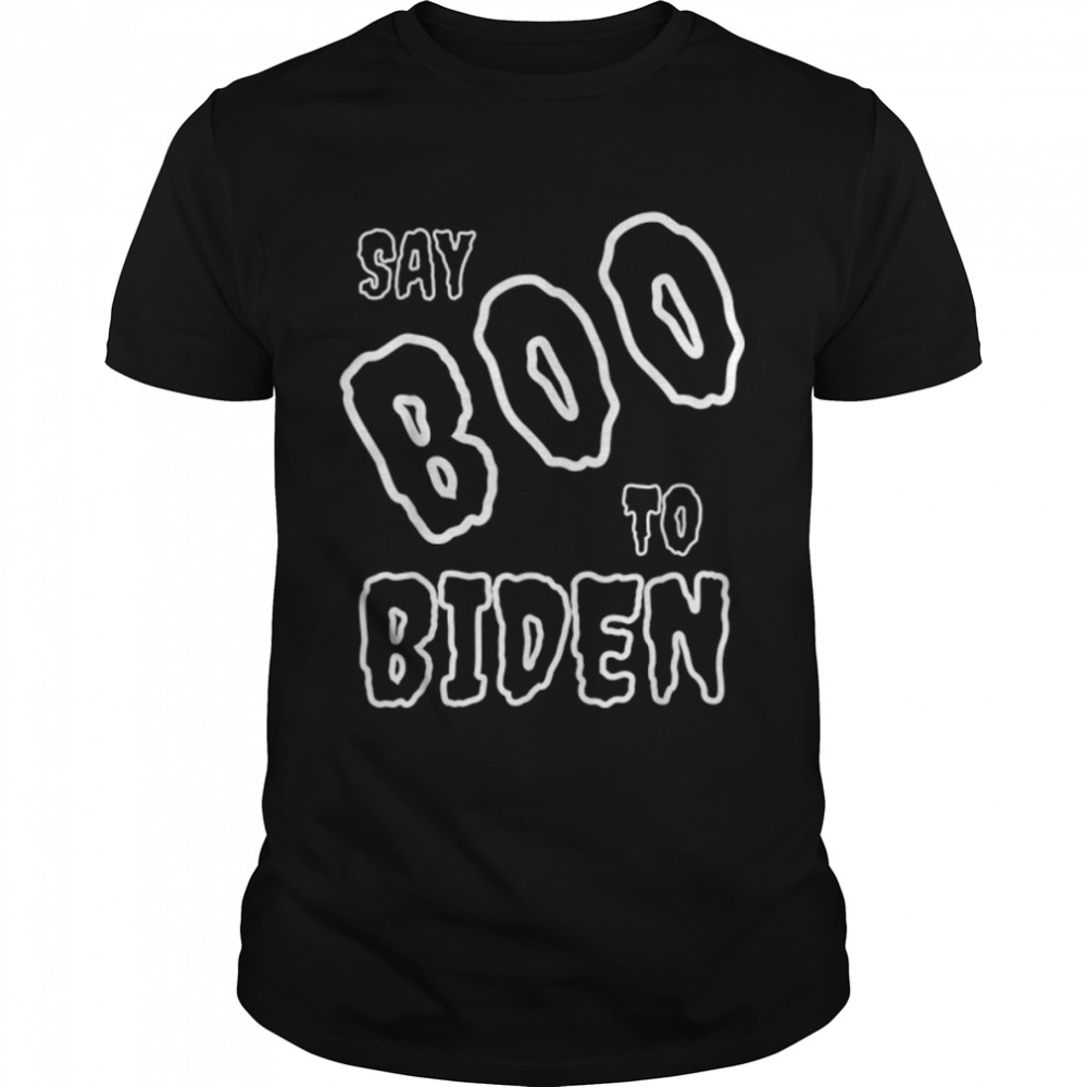 Say Boo To Biden Halloween Costume Anti-Biden Impeach 46 Tee T- B09K7W8FTB Classic Men's T-shirt
