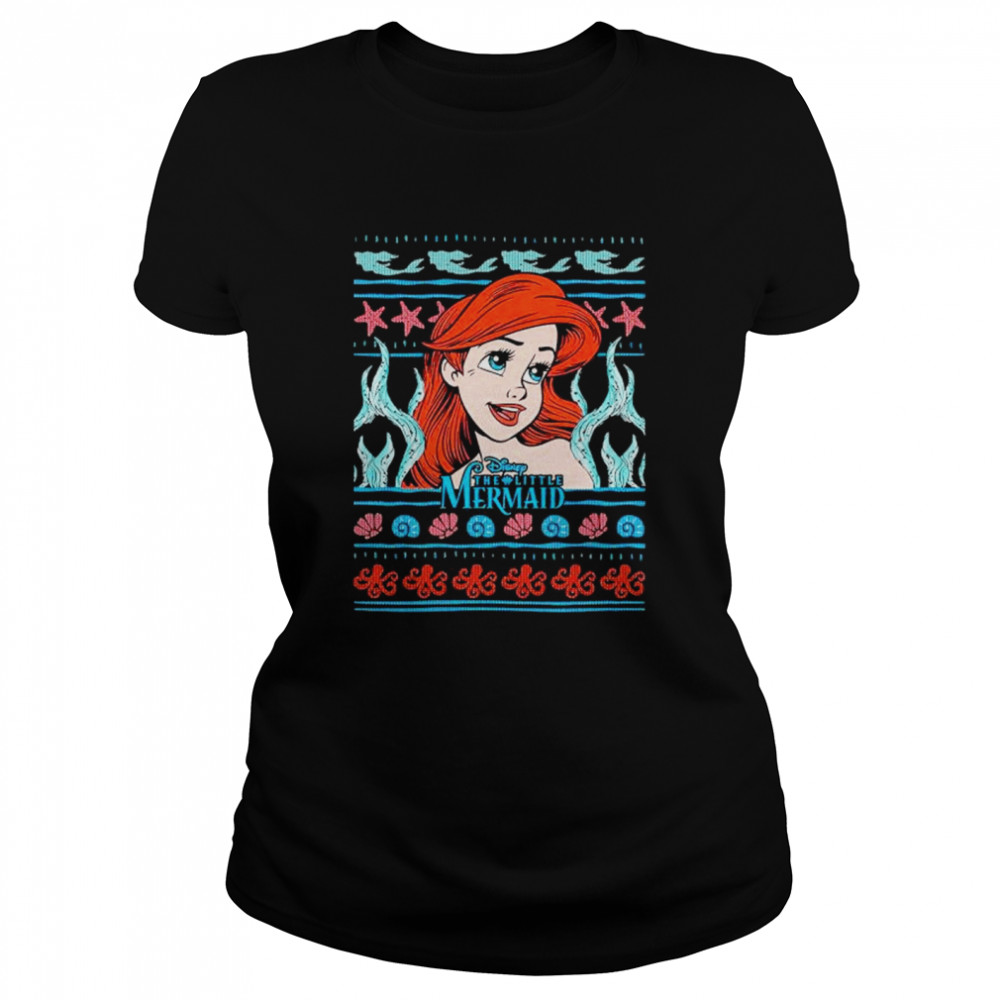 disney The Little Mermaid ariel Christmas shirt Classic Women's T-shirt