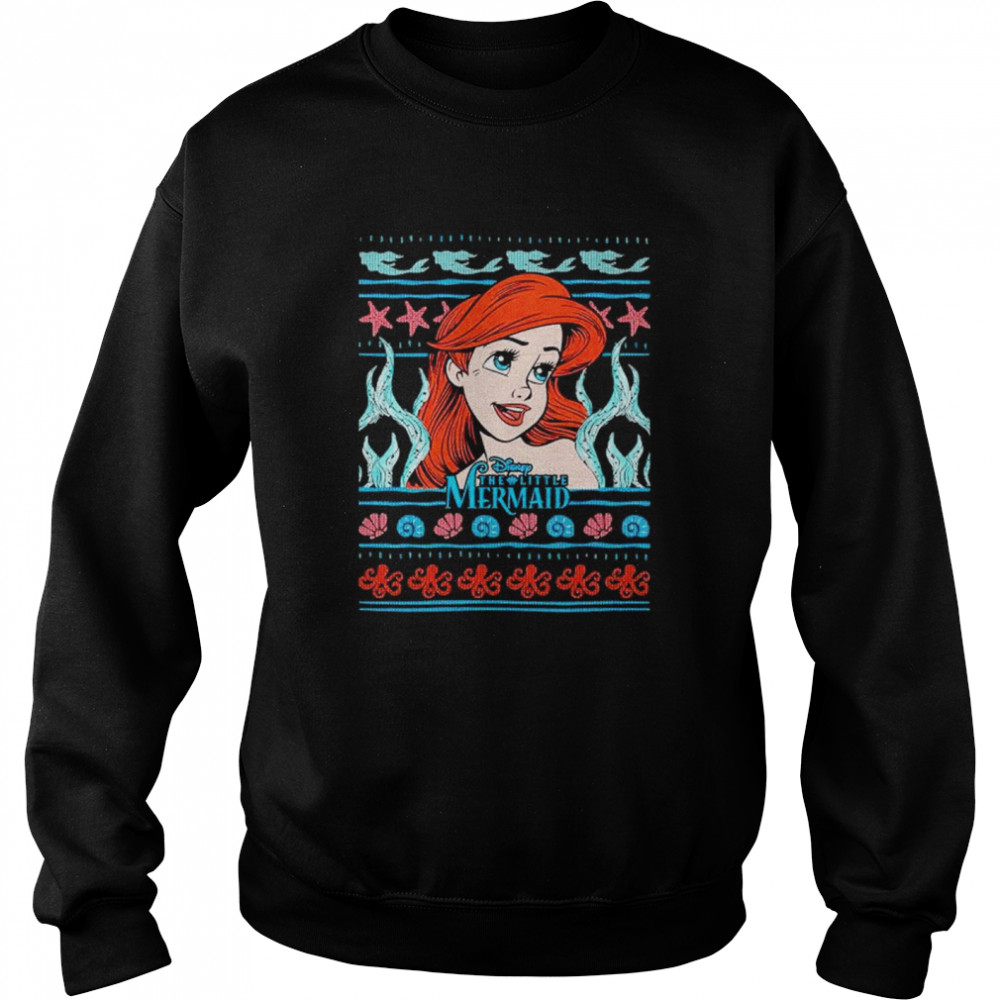 disney The Little Mermaid ariel Christmas shirt Unisex Sweatshirt