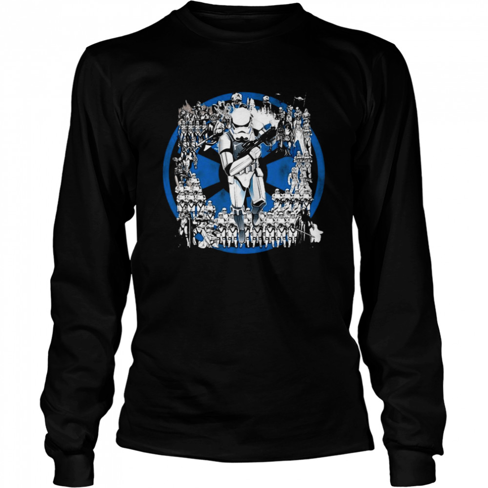 Star Wars Stormtrooper Army Galactic Empire Poster T-shirt Long Sleeved T-shirt