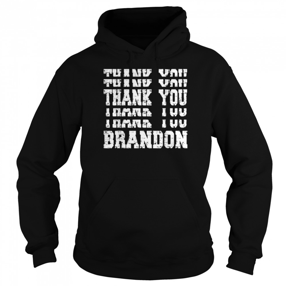 Thank You Brandon Stacked Republican Pro Trump 2021 Unisex Hoodie