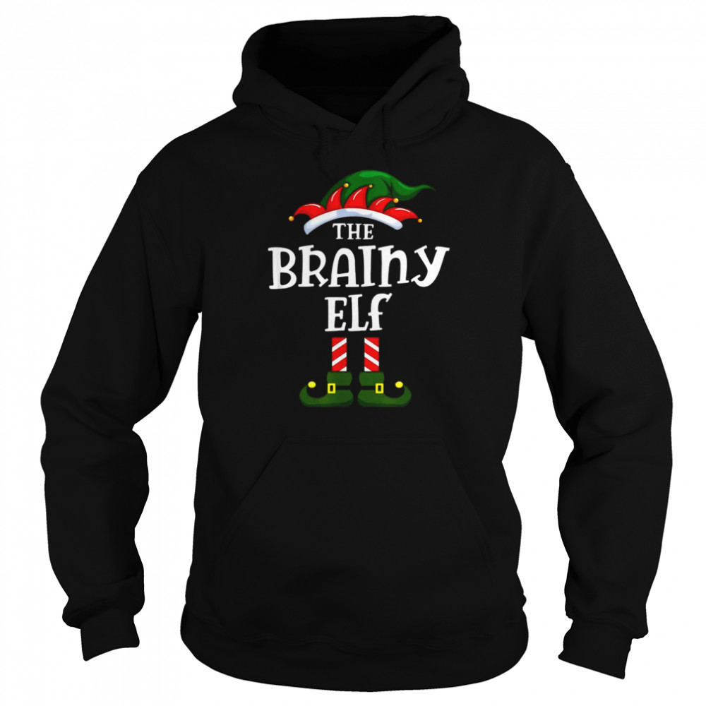 The Brainy ELF Christmas Pajama shirt Unisex Hoodie