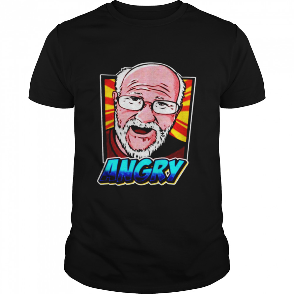 Angry Grandpa Angry Portrait shirt Classic Men's T-shirt