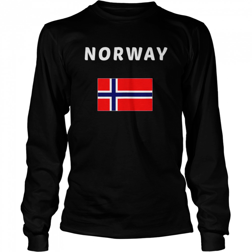 Norway Norwegian Travel Flag Aussie Long Sleeved T-shirt