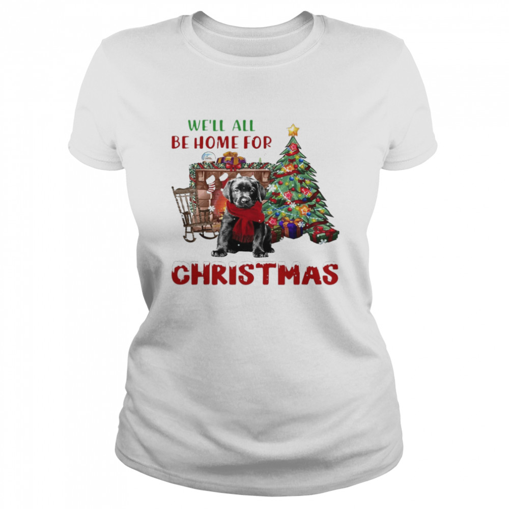 Rottweiler We’ll All Be Home For Christmas Classic Women's T-shirt