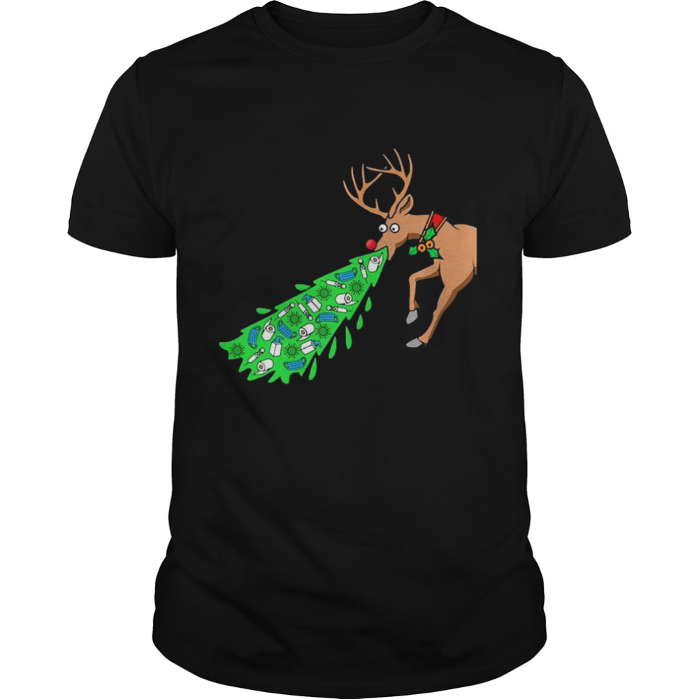 Santa Matching Deer Christmas Sweat T-shirt