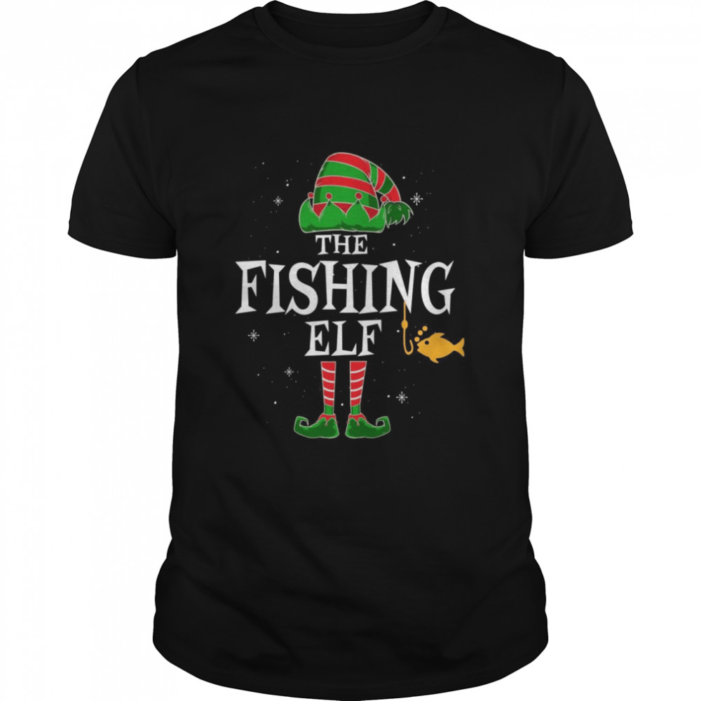 The Fishing Elf Group Matching Family Christmas Fisher Classic Men's T-shirt