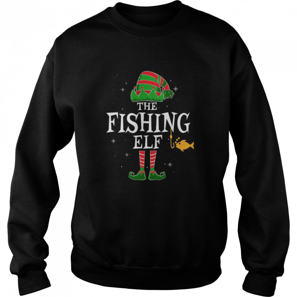 The Fishing Elf Group Matching Family Christmas Fisher Unisex Sweatshirt