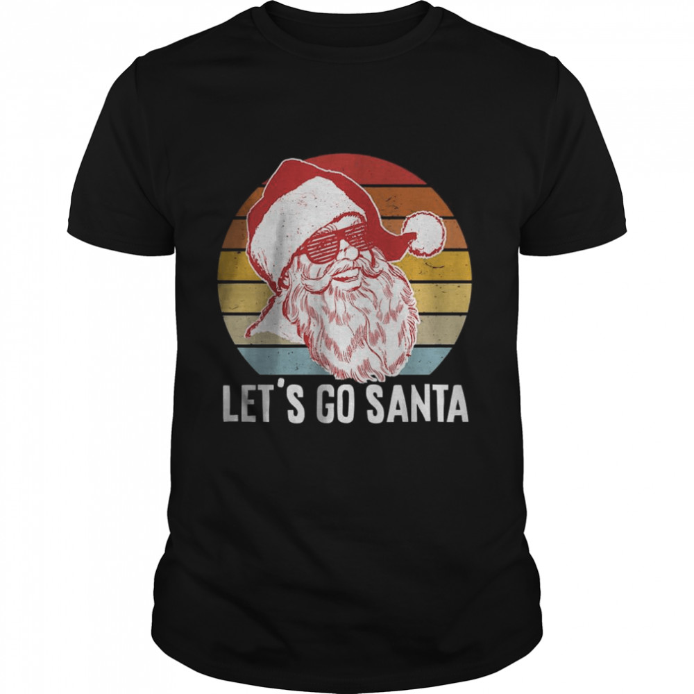 Vintage Let’s Go Santa T- Classic Men's T-shirt