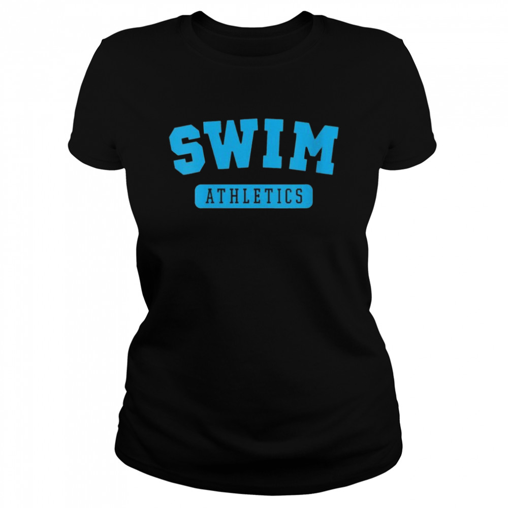 Swim Athletics Blue Sporty Swimmer Classic Women's T-shirt