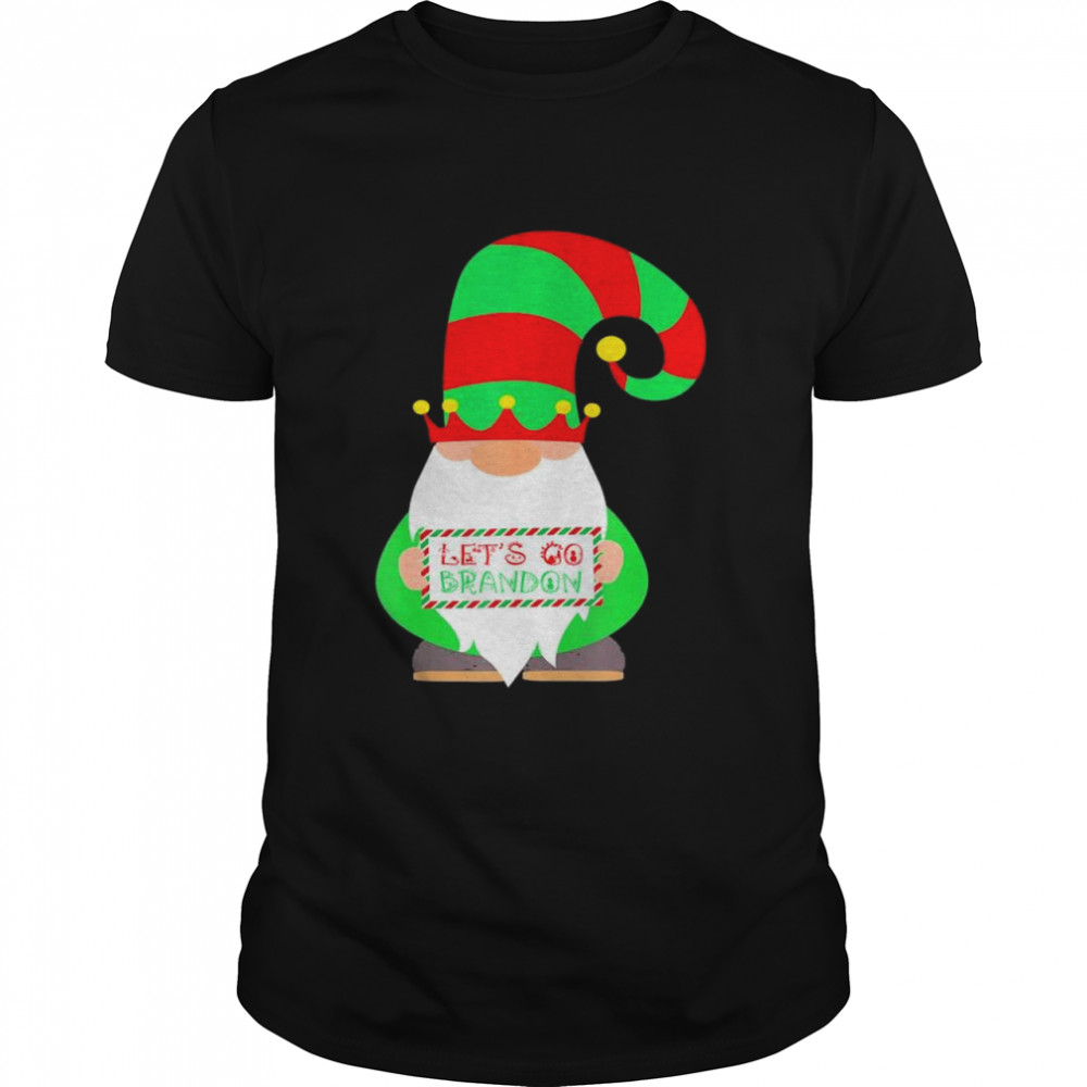Let’s Go Brandon Christmas Gnome Elf T- Classic Men's T-shirt