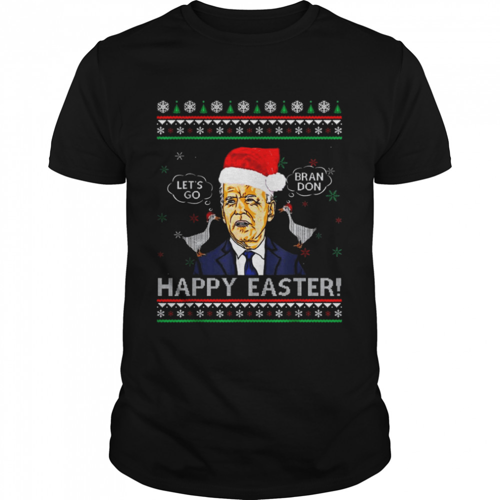 Santa Joe Biden Let’s Go Brandon Happy Easter Ugly Christmas 2022 shirt