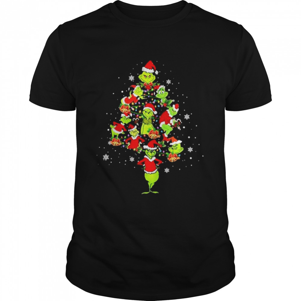 Santa Grinch Christmas Tree shirts