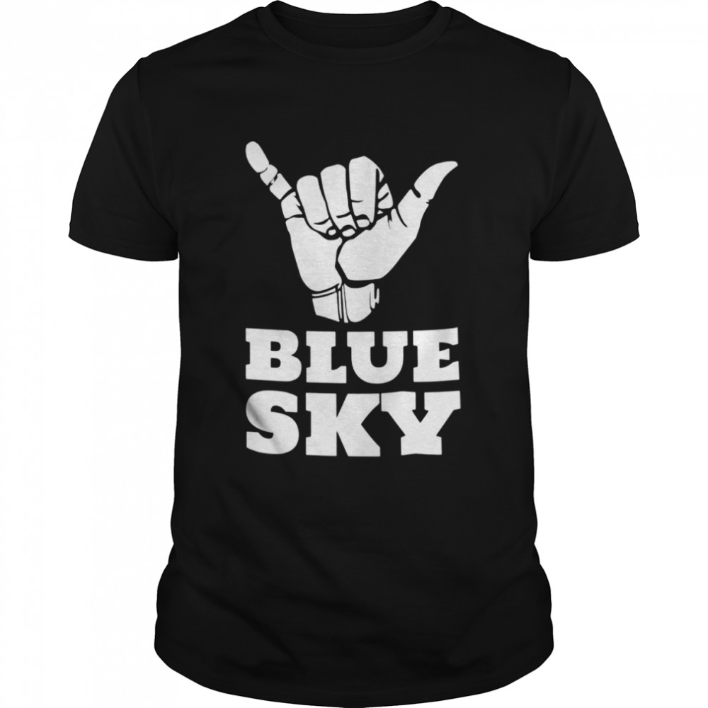 Blue sky sign hand shirt Classic Men's T-shirt